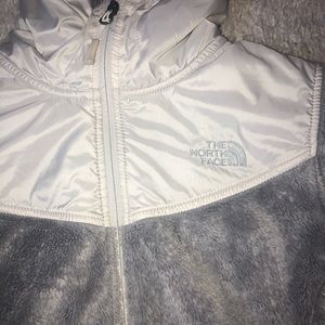 LIGHTLY WORN North Face fuzzy jacket